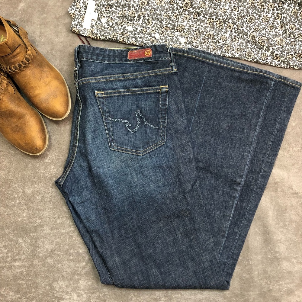 EUC Adriano Goldschmied The Club flares Sz 31R